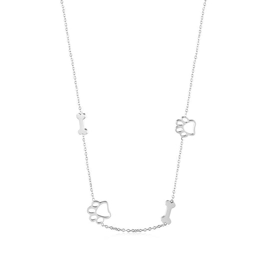 Puppy Paw and Bone Necklace - Tampa Home & Garden Store