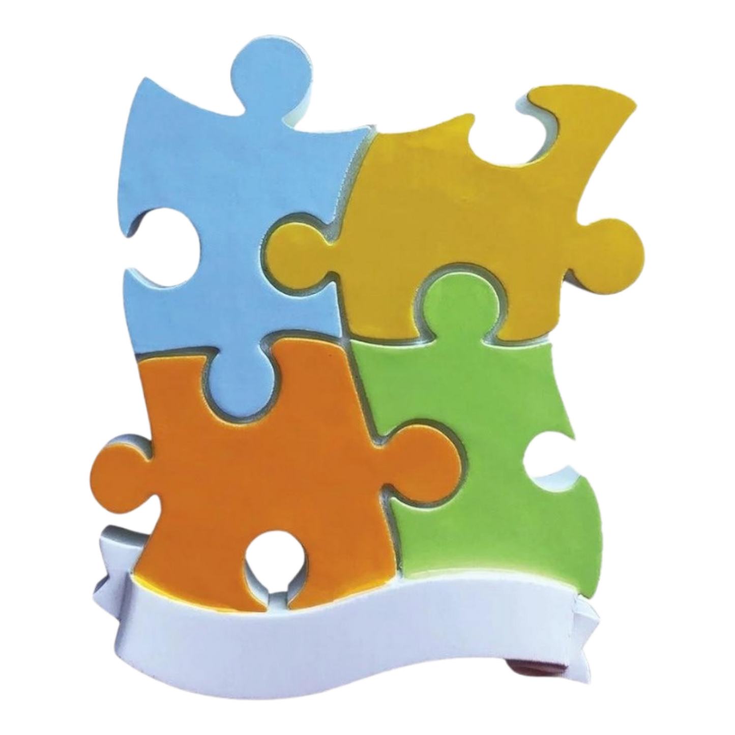 Puzzle Piece Ornament - Family of 4 - Tampa Home & Garden Store