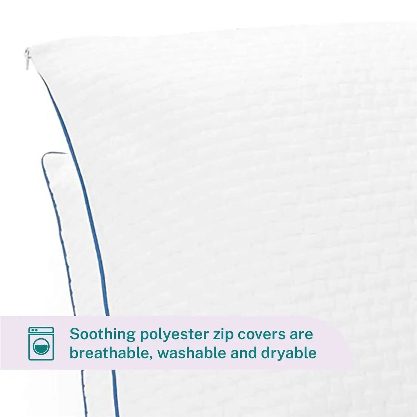 Set of 2 Queen size Memory Foam Pillow with Removable Machine Washable Cover - Tampa Home & Garden Store