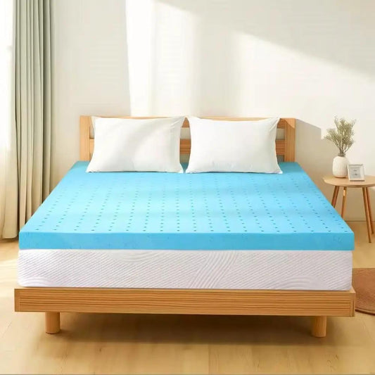 Queen Size 3-Inch High Density Memory Foam Topper in blue HomePacific on Tampa Home & Garden Store