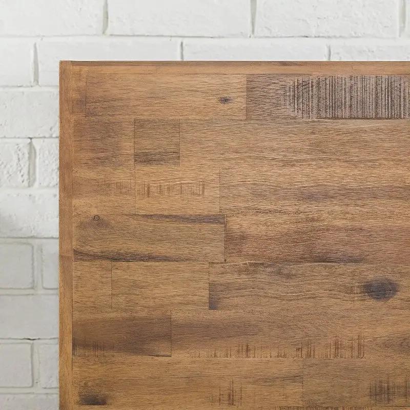 Rustic FarmHome Low Profile Pine Slatted Platform Bed in Queen - Tampa Home & Garden Store