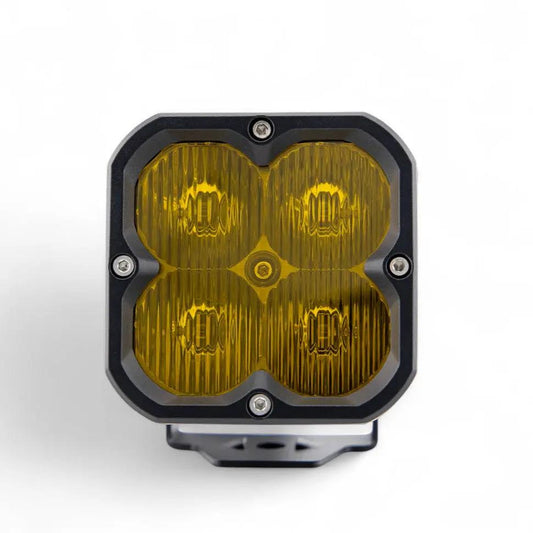 Race Series Flood LED Pod Yellow Light, square quad-LED with yellow lens by GGLighting on Tampa Home & Garden Store
