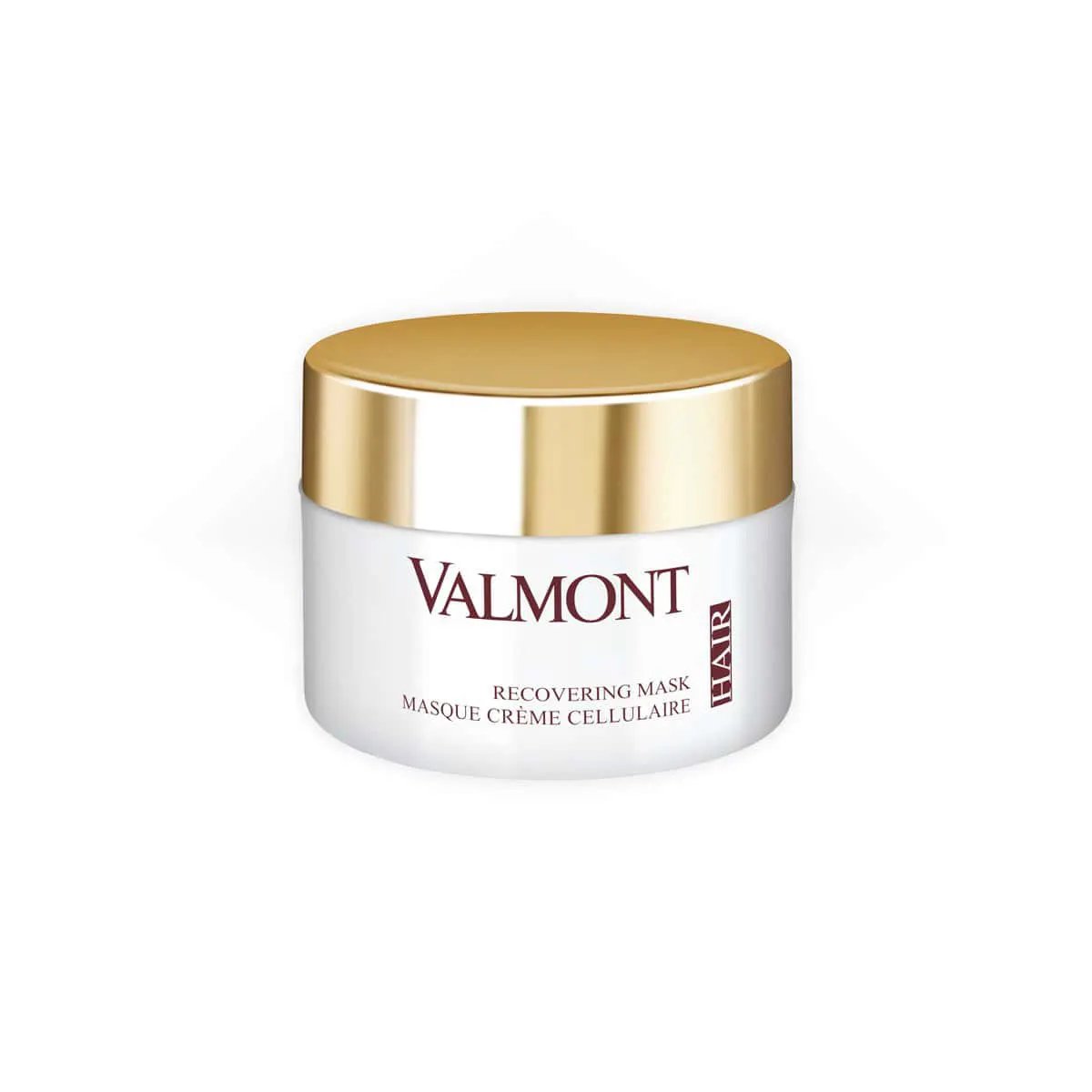 Valmont Recovering Mask 200 mL jar with gold lid, white container for hair care Nava Beauty on Tampa Home & Garden Store