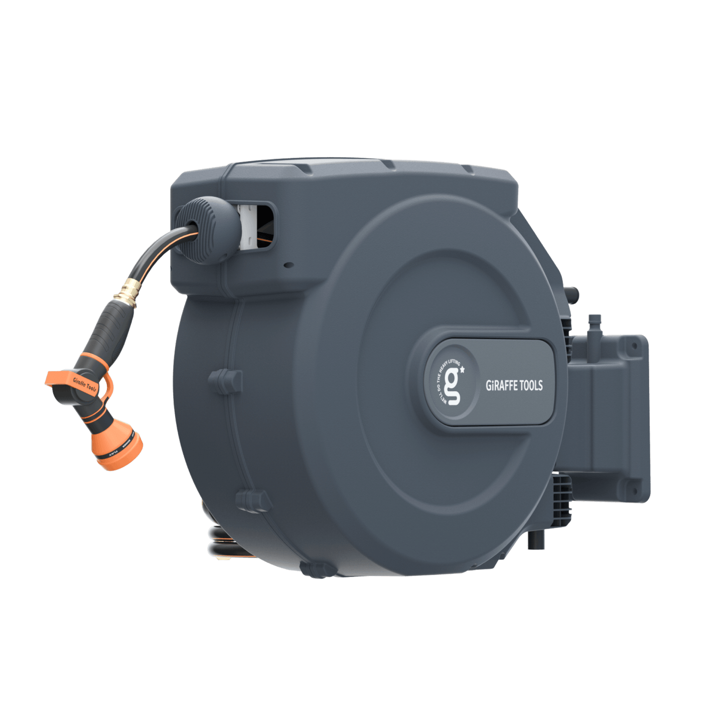 Enrouleur de tuyau d'arrosage rétractable - 5/8 po - 115 pi