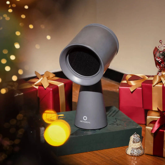 RH180 portable desktop HEPA air purifier by Airthereal in matte gray with round intake on Tampa Home & Garden Store