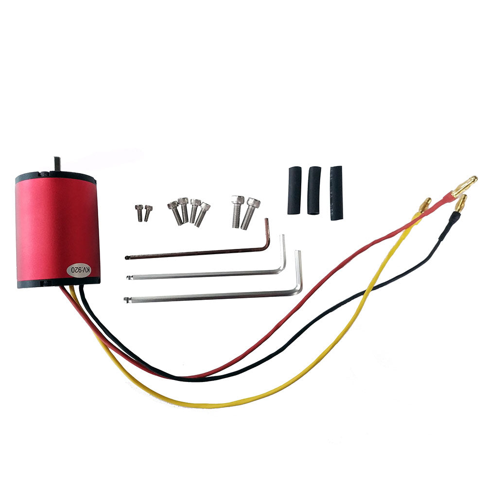 GRIP TECH TOOLS Nemo Hull Cleaner motor assembly kit; red motor housing with wiring, screws, hex keys, rubber spacers on Tampa Home & Garden Store