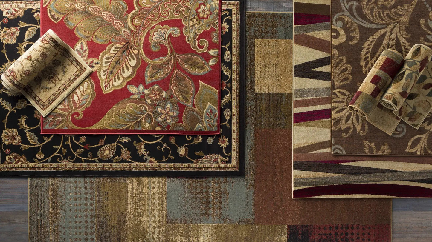 Beedeville Red Floral Area Rug, traditional style, red floral motif by Boutique Rugs on Tampa Home & Garden Store