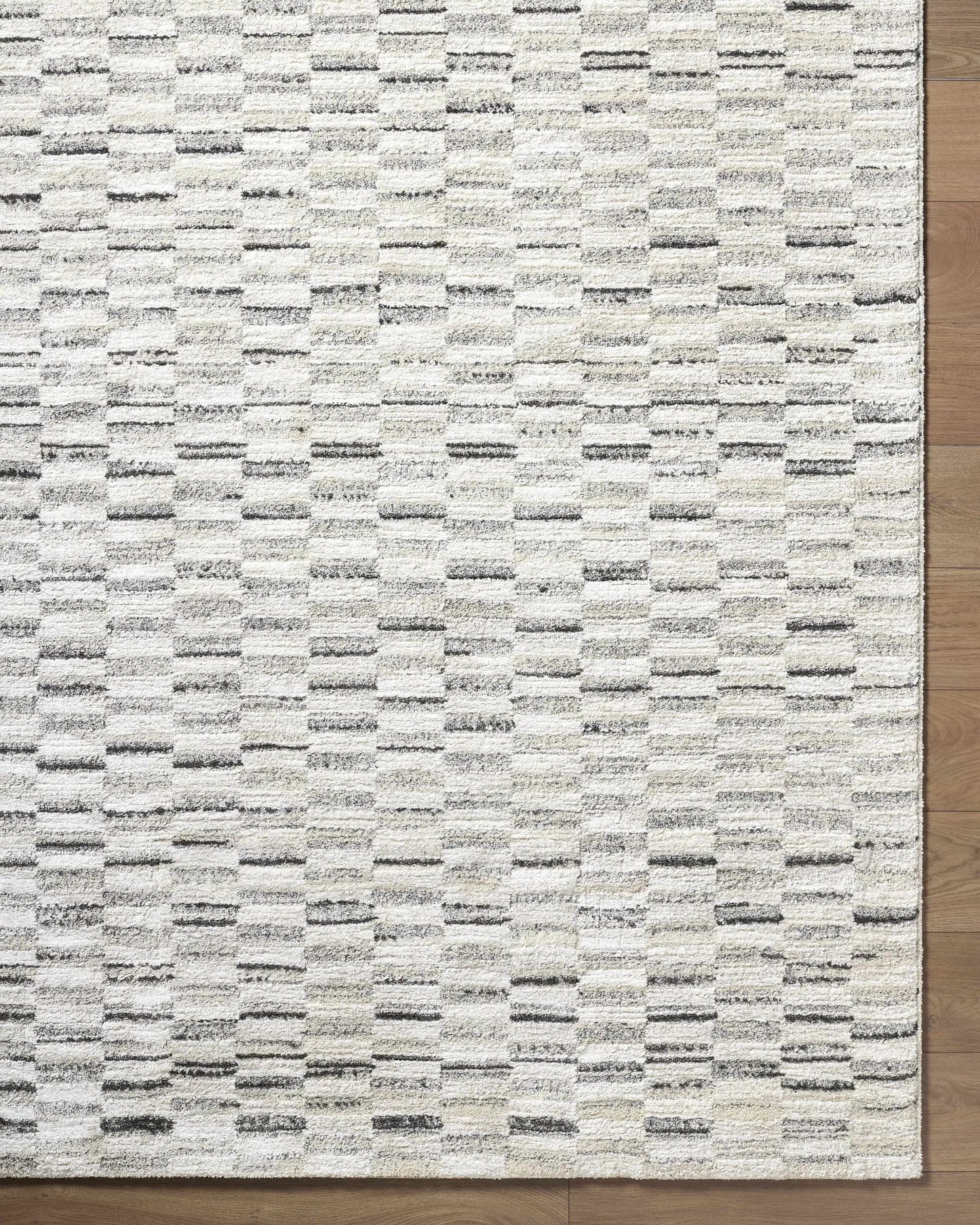 Reece Luxe Rug by Boutique Rugs, contemporary cream and beige, textured striped pattern on Tampa Home & Garden Store