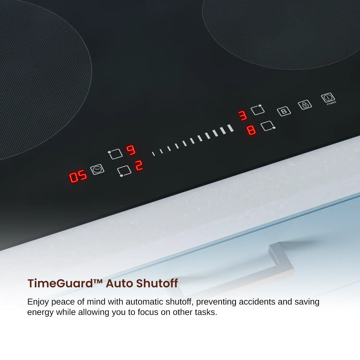 Rangaire 24-Inch Induction Cooktop, 4-burner black glass with touch controls on Tampa Home & Garden Store