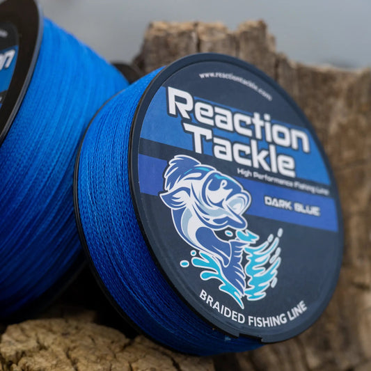 Reaction Tackle braided fishing line Dark Blue spool on Tampa Home & Garden Store