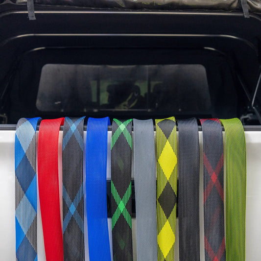 Reaction Tackle Fishing Rod Covers 2-pack Rod Socks in assorted plaid patterns on Tampa Home & Garden Store