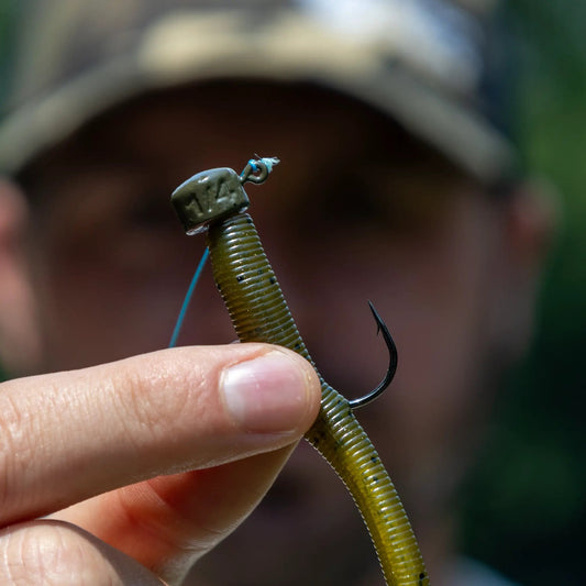 Reaction Tackle olive green Ned Rig Shroom Jig with ribbed body 25-pack fishing jig on Tampa Home & Garden Store