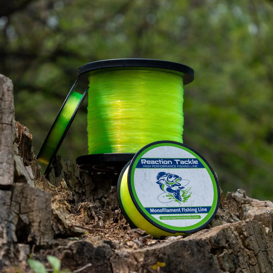 Reaction Tackle Monofilament Fishing Line spool in neon green 1 lb on Tampa Home & Garden Store