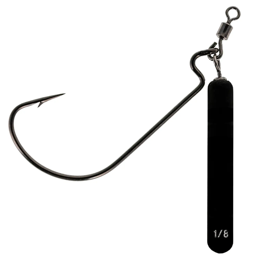 Reaction Tackle Tungsten Jika Rig with curved hook and 1/8 oz weight on Tampa Home & Garden Store