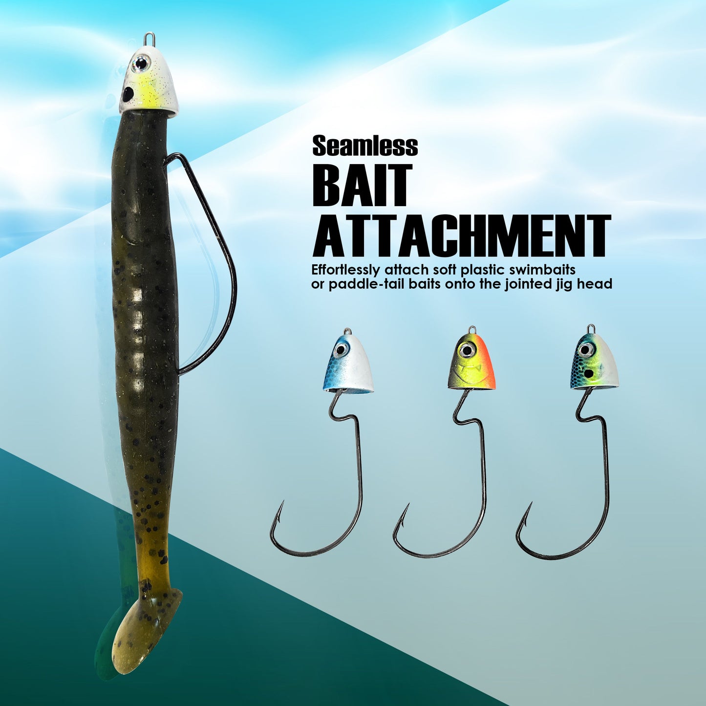 Reaction Tackle Tungsten Swing/ Swimbait Jig Heads - Tampa Home & Garden Store