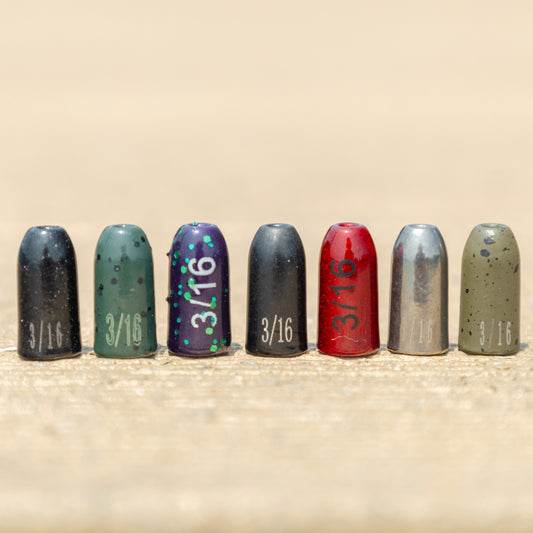 Reaction Tackle Tungsten Worm Weights / Bullet Shaped Sinkers - Tampa Home & Garden Store