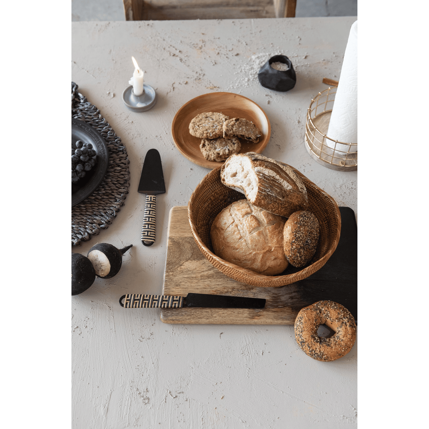 Reactive Glaze Stoneware Taper Candle Holders, Set of 2 - Tampa Home & Garden Store