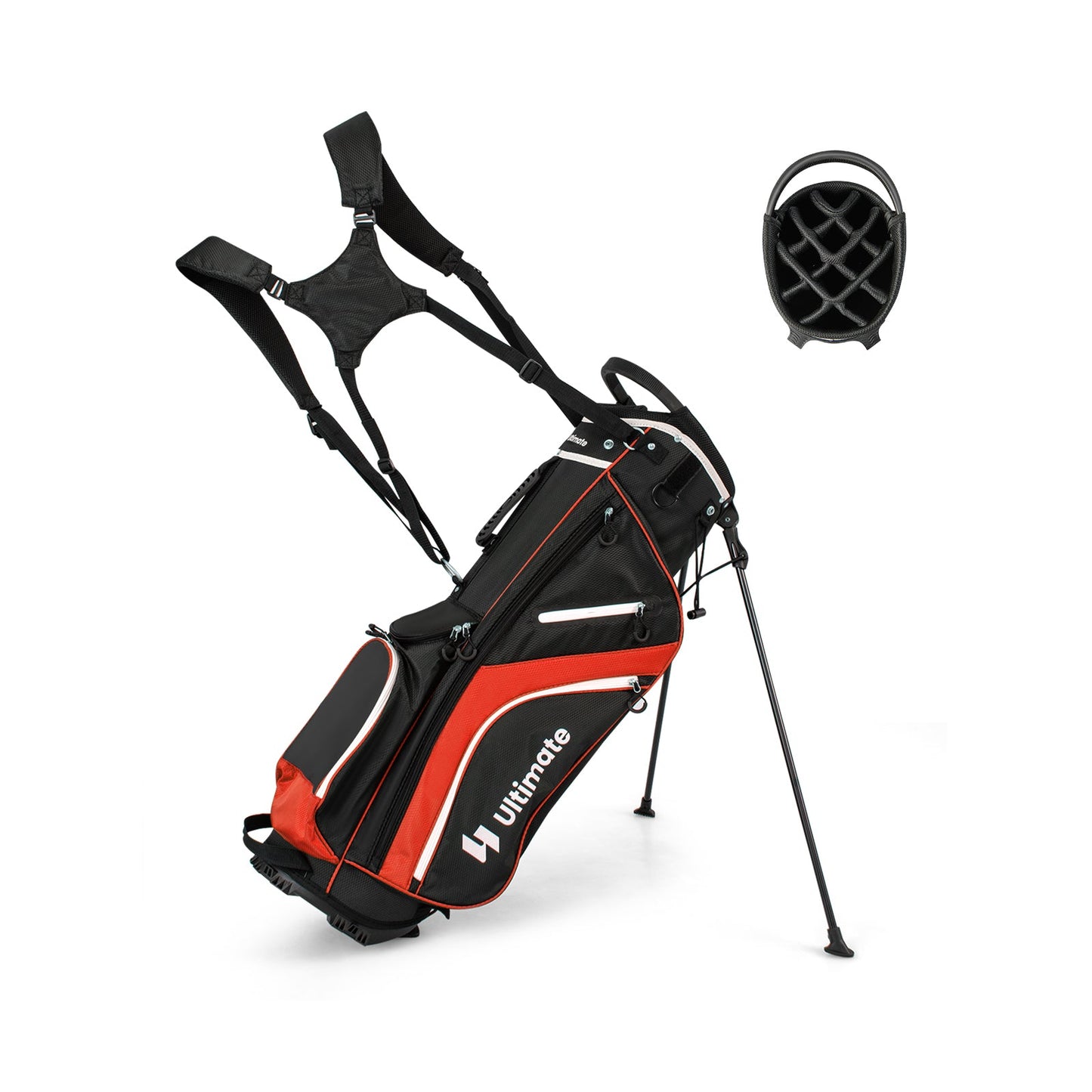 Lightweight Golf Stand Bag with 14 Way Top Dividers and 6 Pockets - Tampa Home & Garden Store