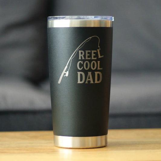 Cool Dad Coffee Tumbler 20 oz sliding lid, black matte with stainless steel base Bevvee on Tampa Home & Garden Store