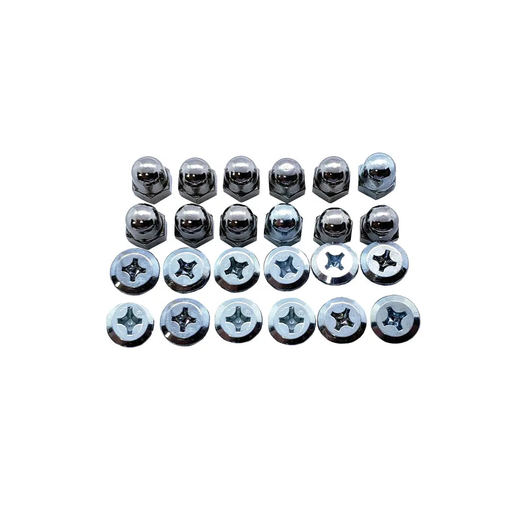 Reflector hardware kit with chrome acorn nuts and Philips screws for Fire Sense/Balkene Home patio heater accessories on Tampa Home & Garden Store