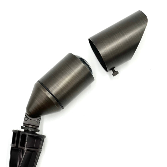 Rein Adjustable Brown Brass Spotlight Low Voltage Landscape Lighting - Tampa Home & Garden Store