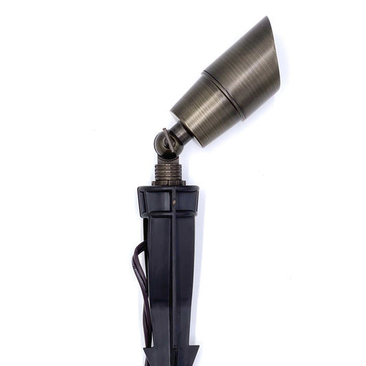 Rein Brown Brass Spot Light Low Voltage Outdoor Lighting - Tampa Home & Garden Store