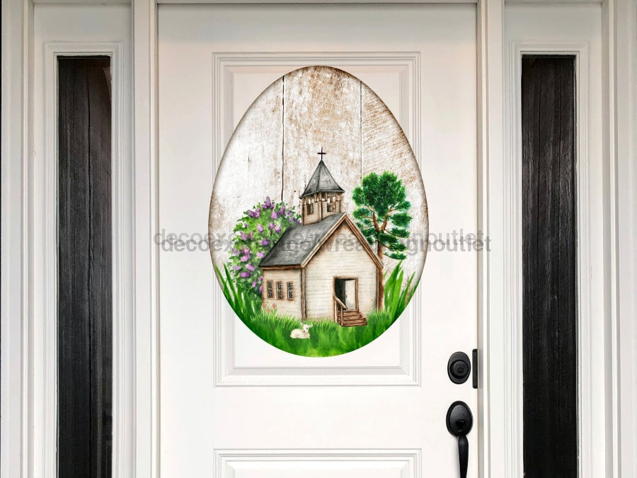 Religious Easter, Easter Egg Sign, Easter Sign, wood sign, Door Hanger, DECOE-W-422, 22" Door Hanger - Tampa Home & Garden Store