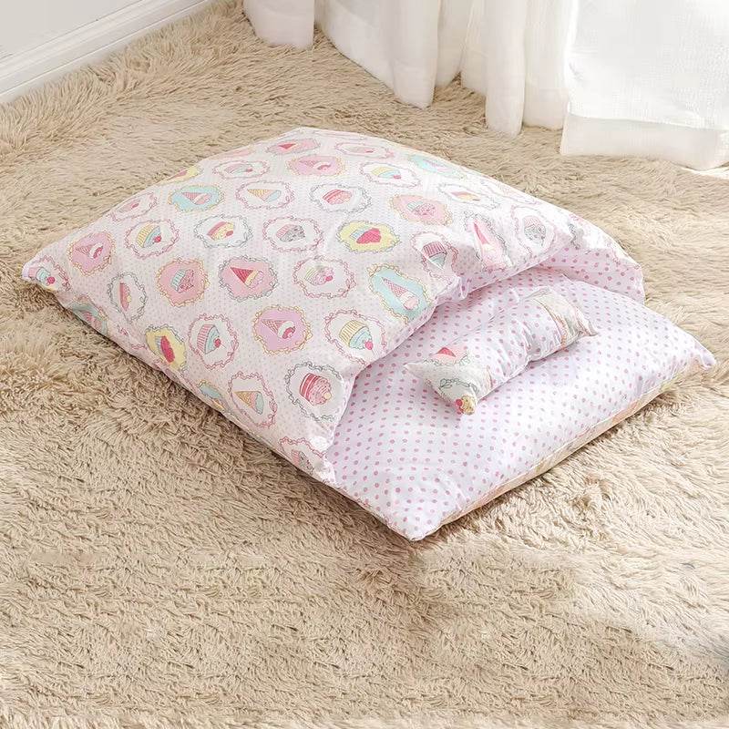 Removable Dog Cat Bed Cat Sleeping Bag Sofas Mat Winter Warm Cat House Small Pet Bed Puppy Kennel Nest Cushion Pet Sofa Products - Tampa Home & Garden Store