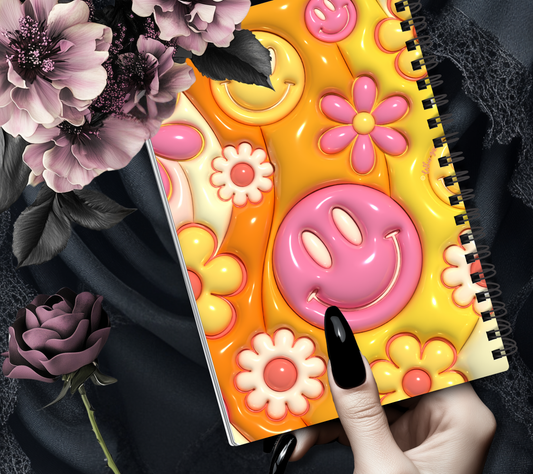 Retro 60's Flower Power Reusable Sticker Book, Vintage & Modern Design Album, Kid and Adult Friendly Organizer - Tampa Home & Garden Store
