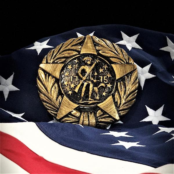 Revolutionary War Veteran Grave Marker & Flag Holder with Aluminum Ground Spike | Made in USA - Tampa Home & Garden Store