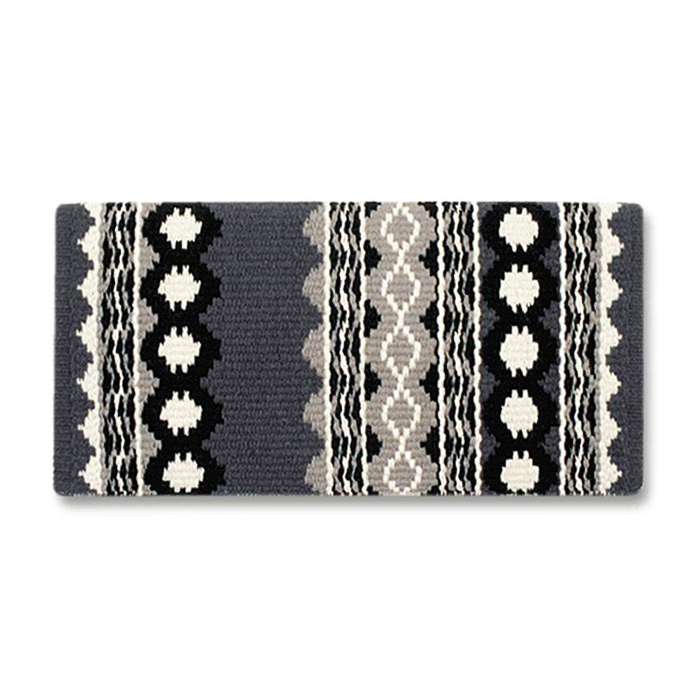 Riverland 36x34 New Zealand Wool Saddle Blanket GREY WHT - Tampa Home & Garden Store