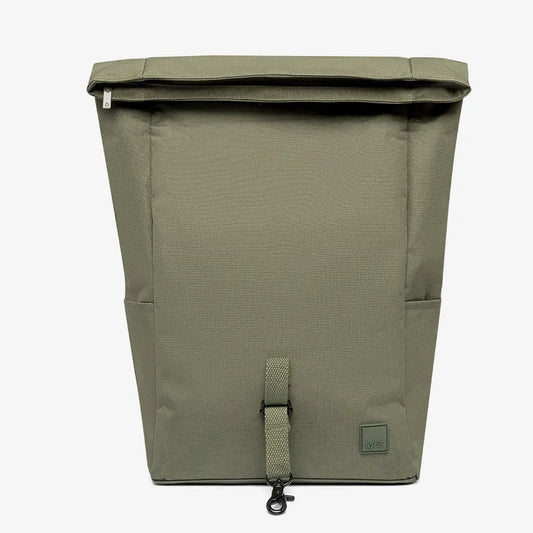 Roll Mini Olive Backpack with Laptop Sleeve olive green fabric Lefrik USA on Tampa Home & Garden Store