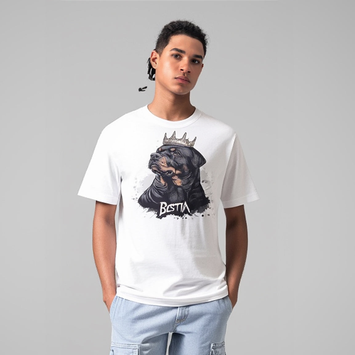 Rottweiler T-shirt White - Tampa Home & Garden Store