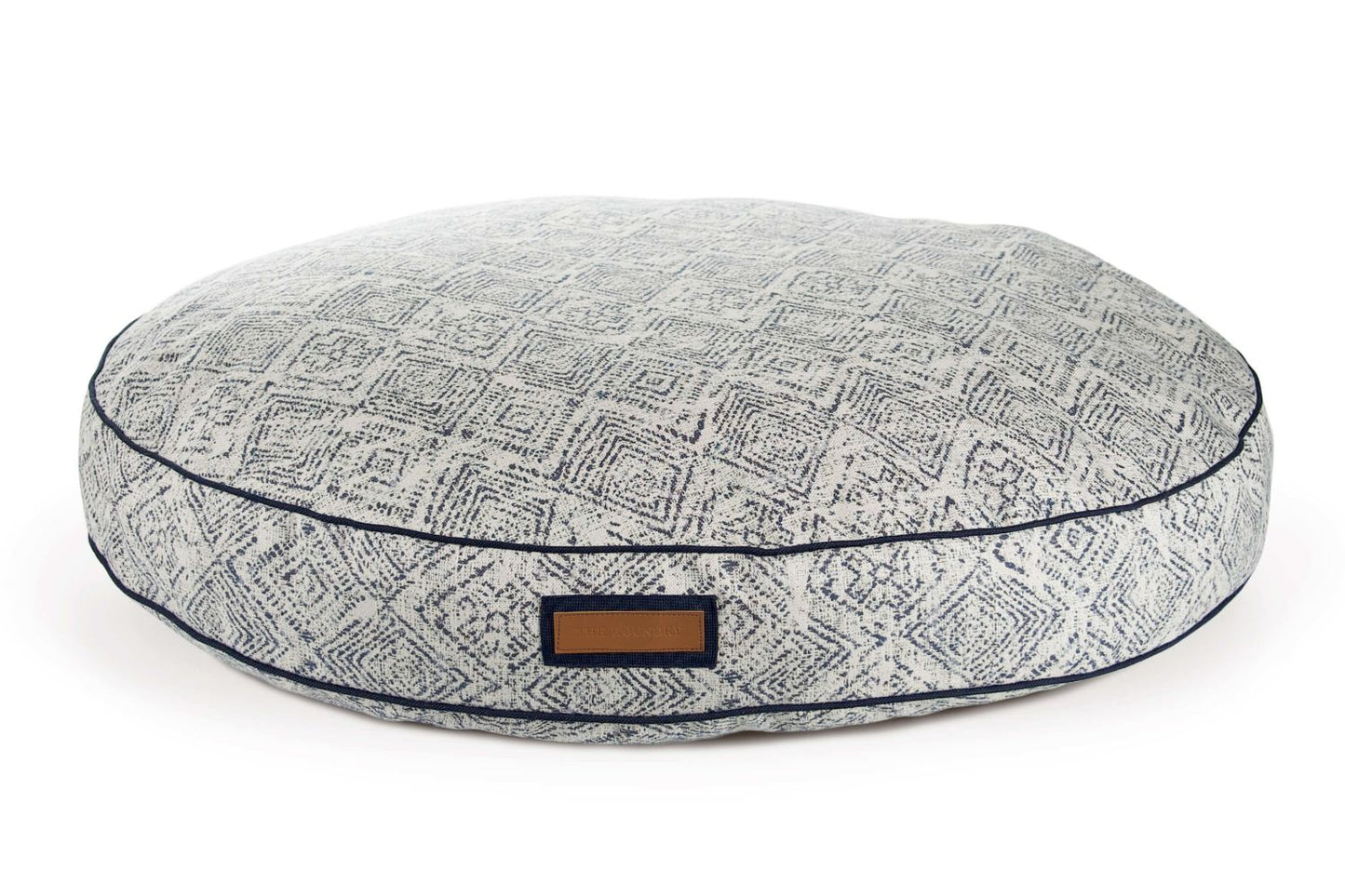 Round Pet Bed in Sapphire Spaniel - Tampa Home & Garden Store