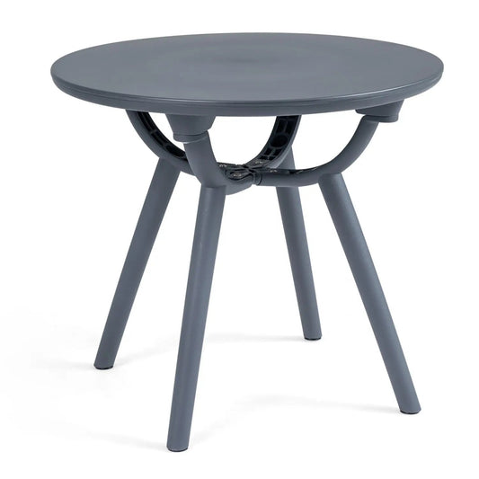 Round Patio Storage Side Table for Poolside