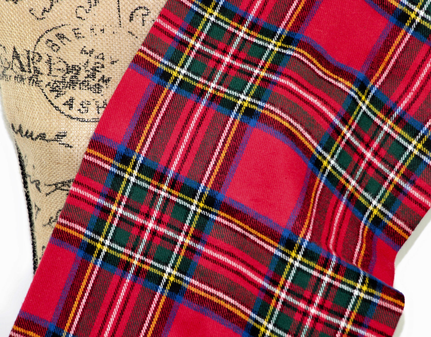 Royal Stewart Tartan Flannel Plaid Infinity or Blanket Scarf - Tampa Home & Garden Store