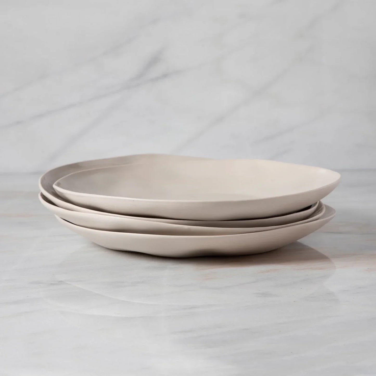 Rugueux Stoneware Dinner Plate, Pearl - Tampa Home & Garden Store