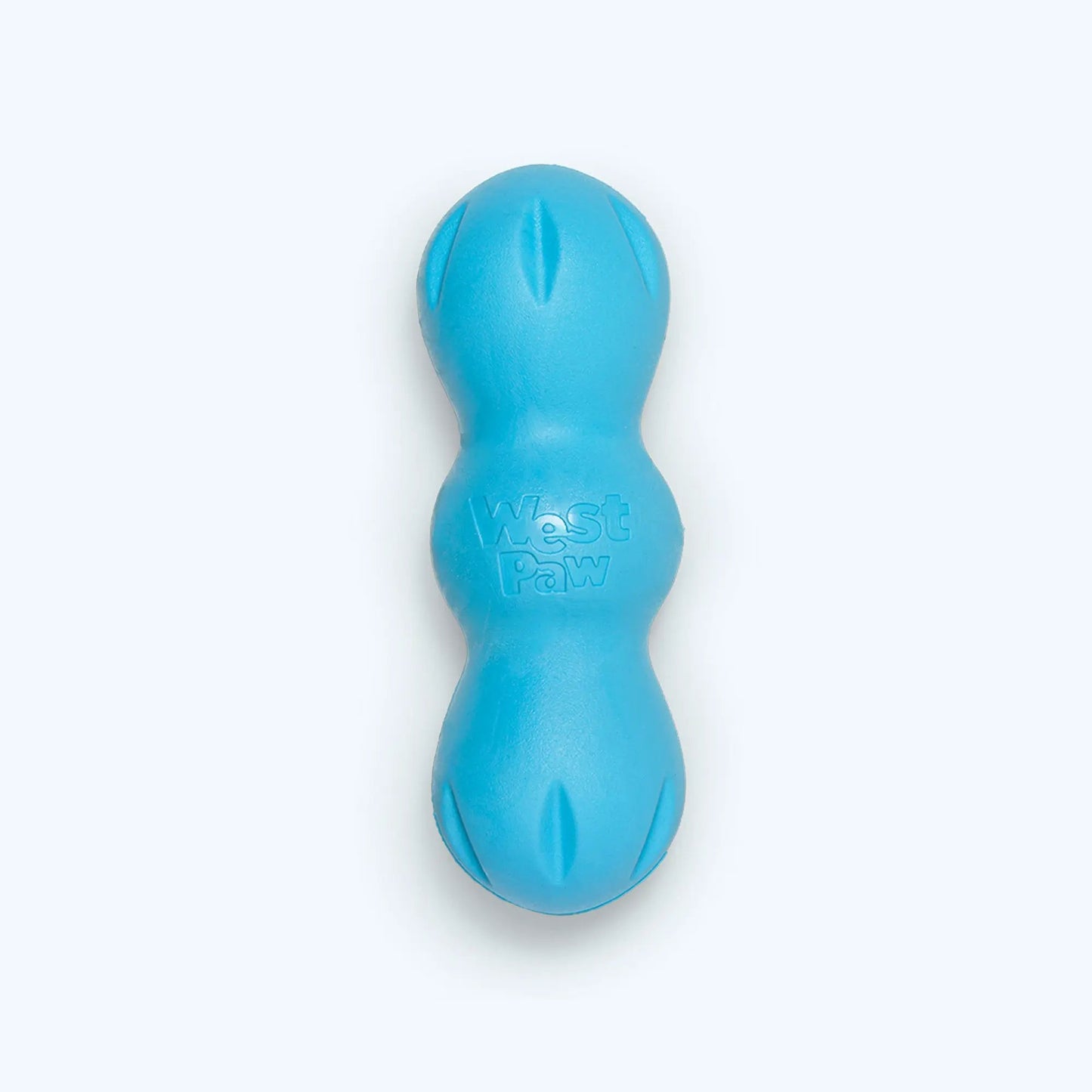 Rumpus Tough Dog Chew Toy with Three Lobes in blue by West Paw on Tampa Home & Garden Store