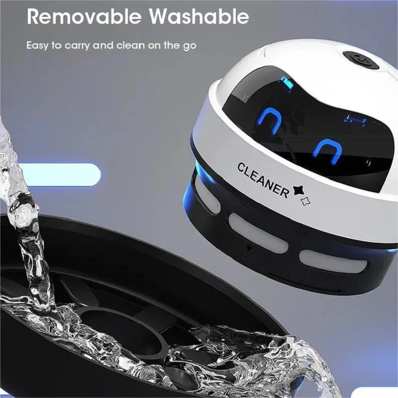 USB Mini Desk Vacuum Cleaner Handheld Table Sweeper for Office Crumbs Dust