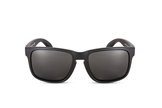 Decoy Patriot sunglasses by Skeleton Optics, black matte frames with dark lenses, pair on Tampa Home & Garden Store