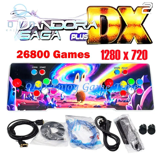 Pandora Saga Dx2 arcade console with 26800 games, 1280x720 output, FLIPSTYLEZLLC joystick on Tampa Home & Garden Store