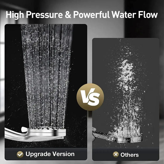 Moktan Sabai high pressure handheld shower head with 10 spray modes, upgraded version vs others on Tampa Home & Garden Store