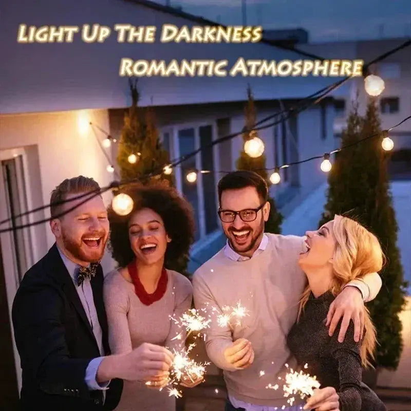 G40 Solar String Lights Outdoor 8 Modes Globe Bulb Waterproof Patio Garden Decor - Tampa Home & Garden Store