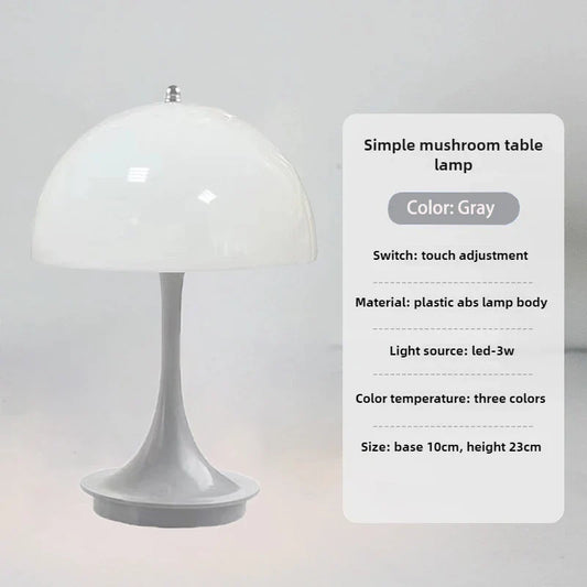 Rechargeable Dimmable LED Table Lamp Touch Control Bedside Light for Bedroom - Tampa Home & Garden Store