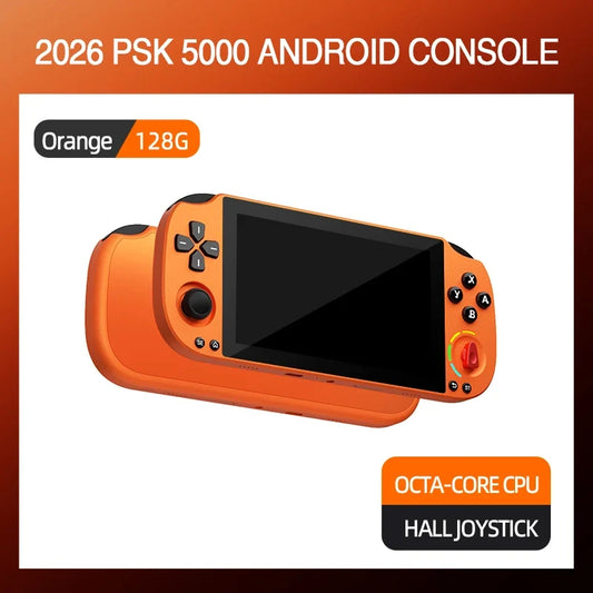 5.0-inch handheld PSK5000 orange console with hall joystick and Helio G85 octa-core 6+128GB on Tampa Home & Garden Store