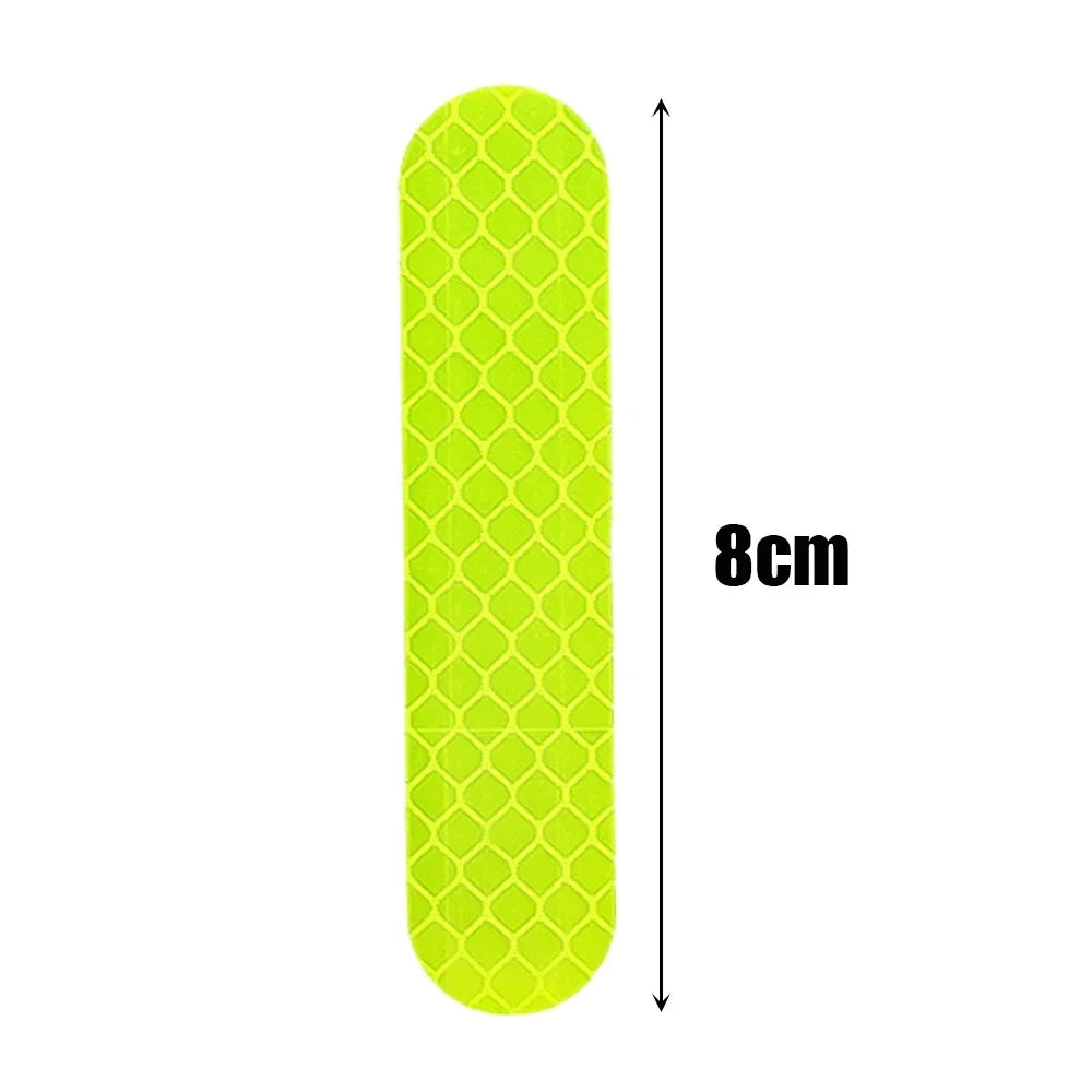 All Gear Reflective Sticker neon yellow-green with hex honeycomb pattern, 8cm, BikerZoneZ on Tampa Home & Garden Store