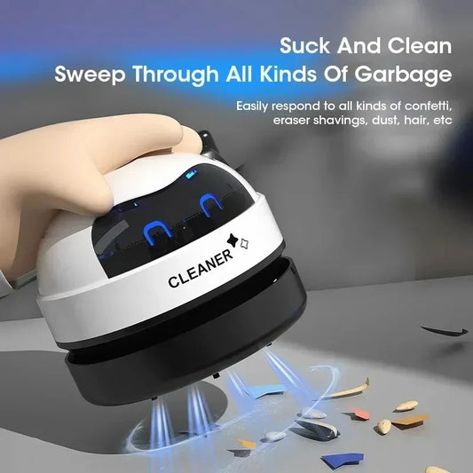 USB Mini Desk Vacuum Cleaner Handheld Table Sweeper for Office Crumbs Dust - Tampa Home & Garden Store
