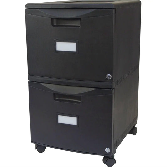 Black 2-drawer locking file cabinet on casters, HomePacific on Tampa Home & Garden Store