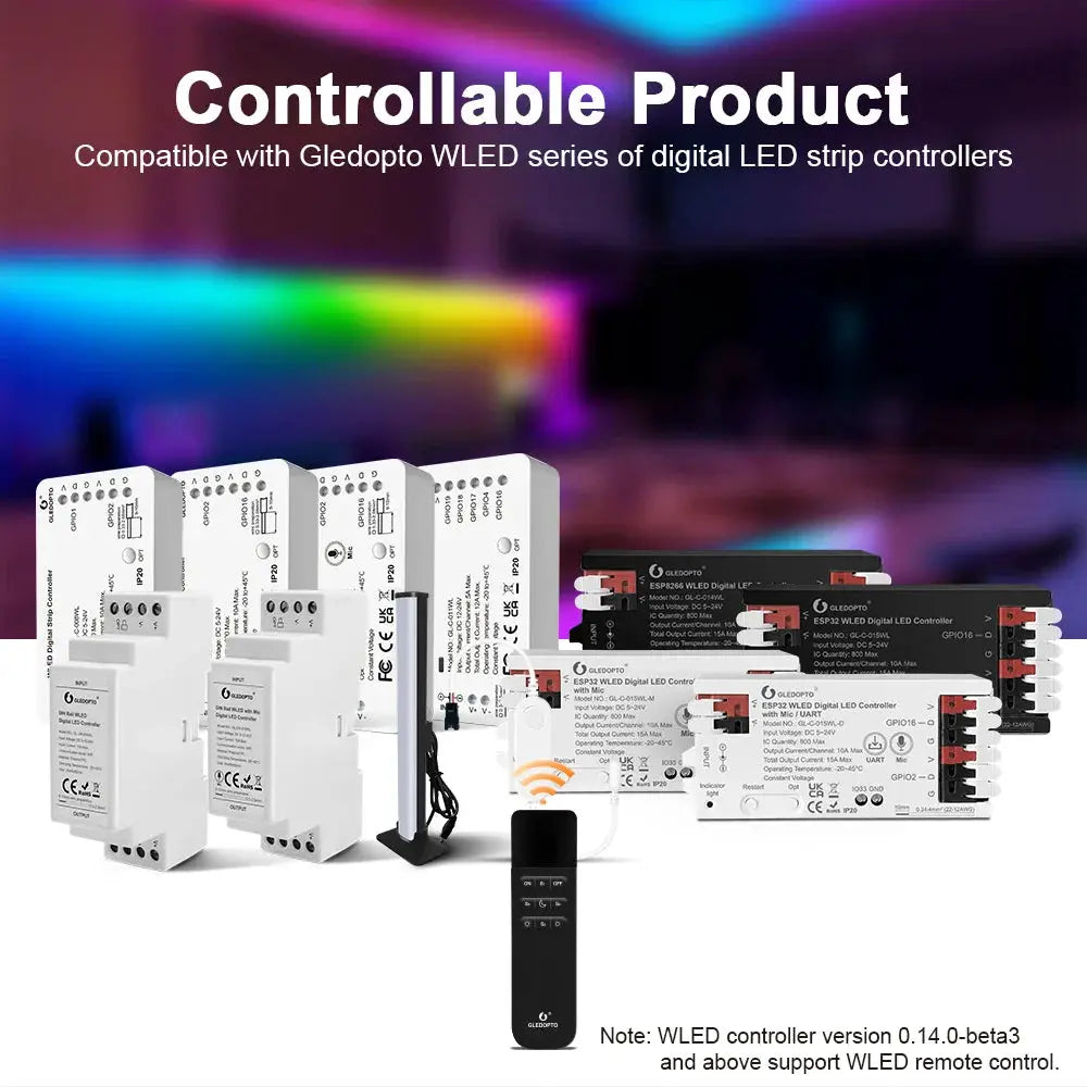 GLEDOPTO WiFi RGB LED Light bundle with remote app and 4 scene controllers on Tampa Home & Garden Store