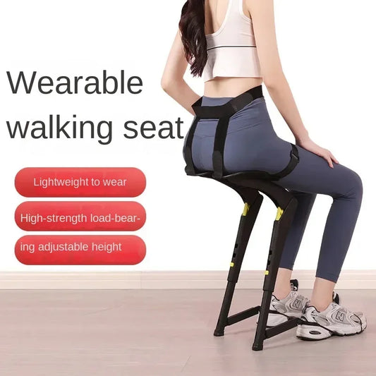 Wearable Exoskeleton Folding Chair Portable Outdoor Travel Seat Lightweight Stool - Tampa Home & Garden Store